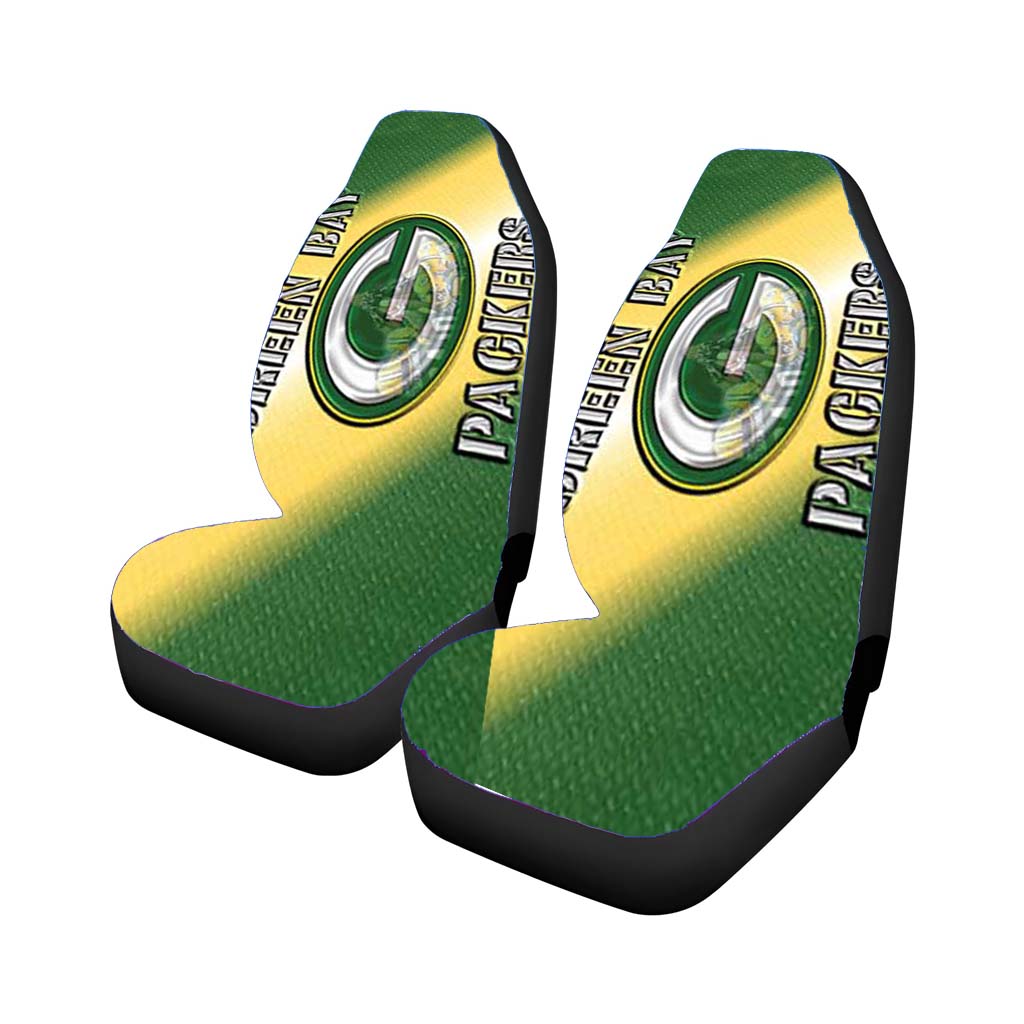 Green Bay Packers Raised Car Front Seat Covers