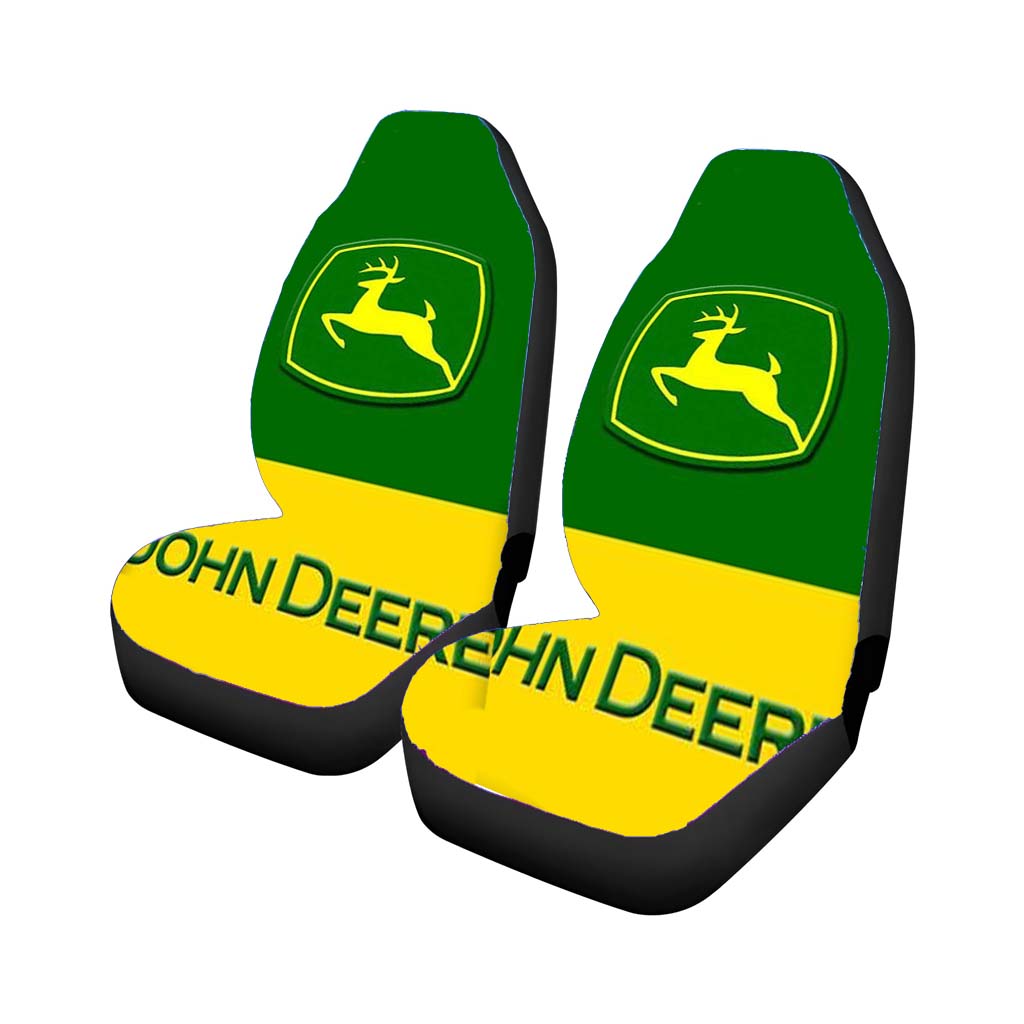 John Deere Camo Logo Car Front Seat Covers