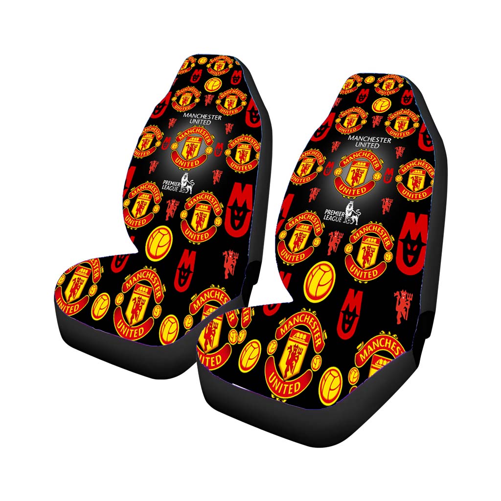 Manchester United Logo Pattern Car Front Seat Covers