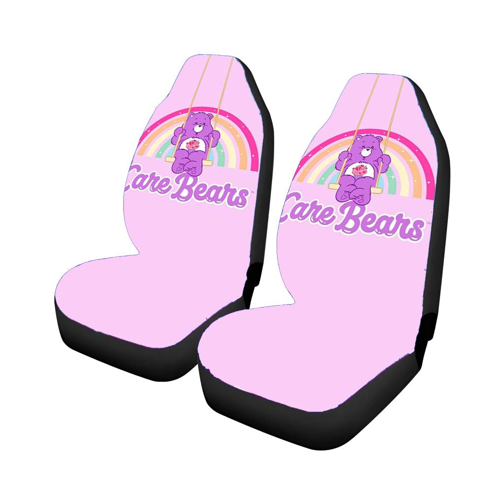 Teddy Bear Care Bears Purple Car Front Seat Covers