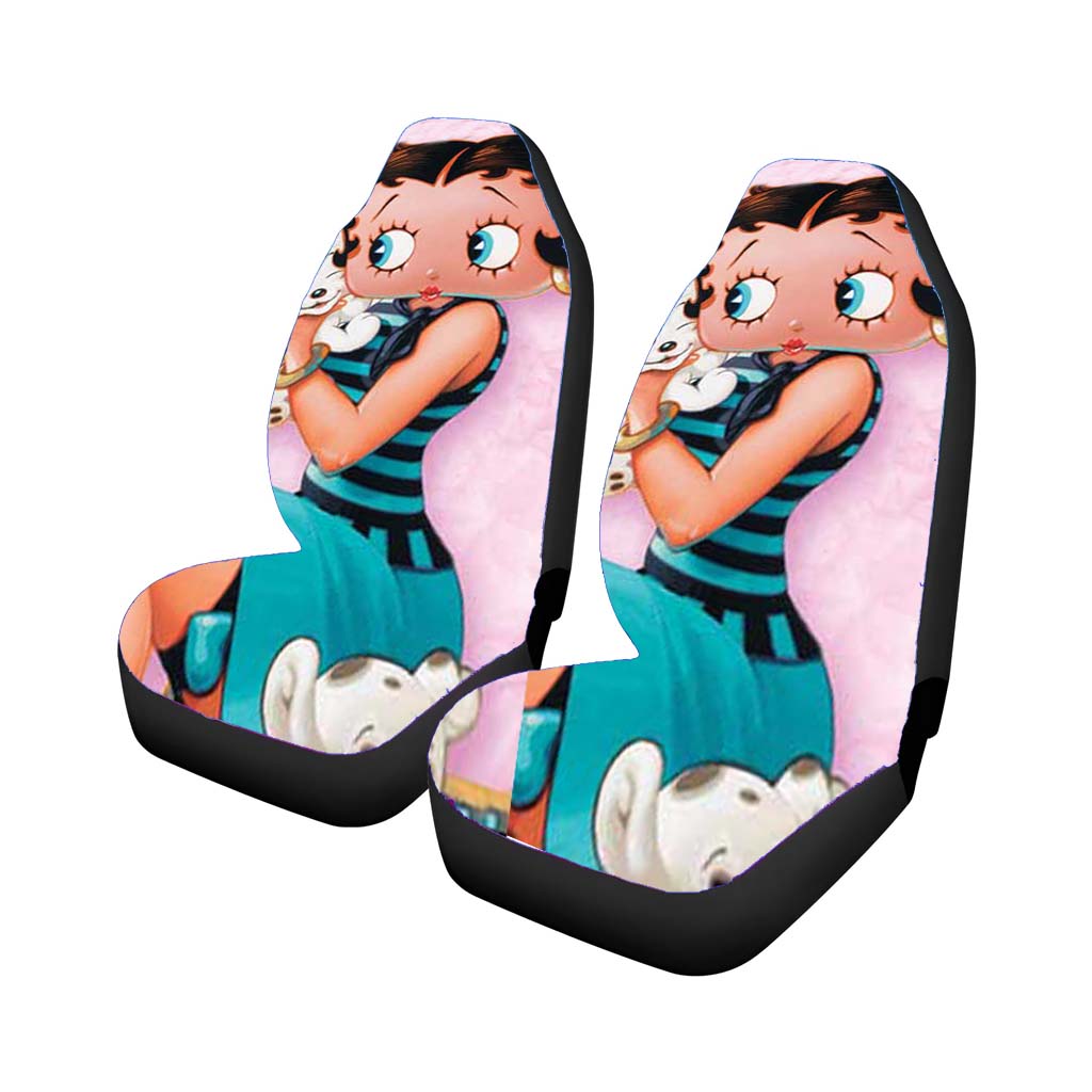 Betty Boop Holding Puppy Car Seat Covers
