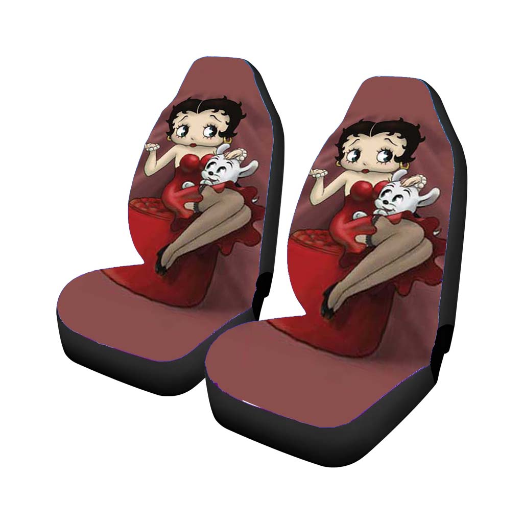 Betty Boop With Dog Small Car Seat Covers