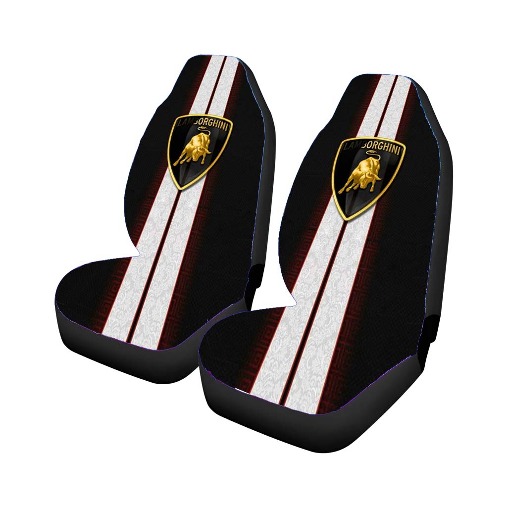 Lamborghini Silver Car Seat Covers