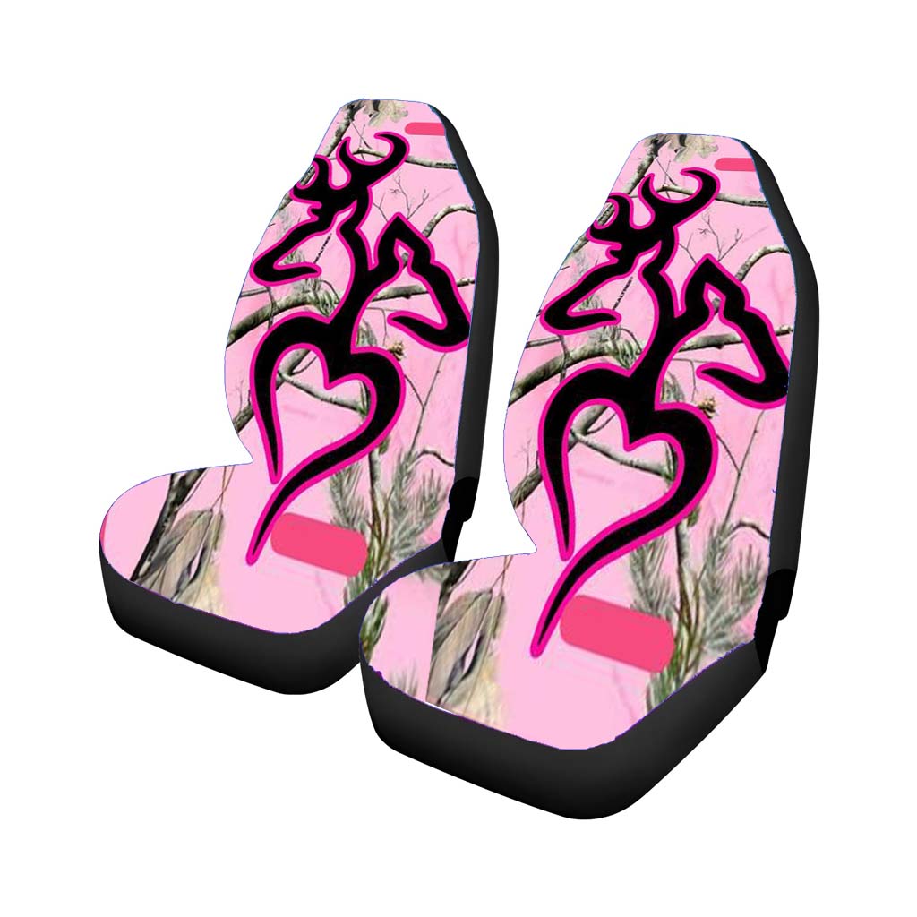 Love Browning Deer Camo Pink Car Seat Covers