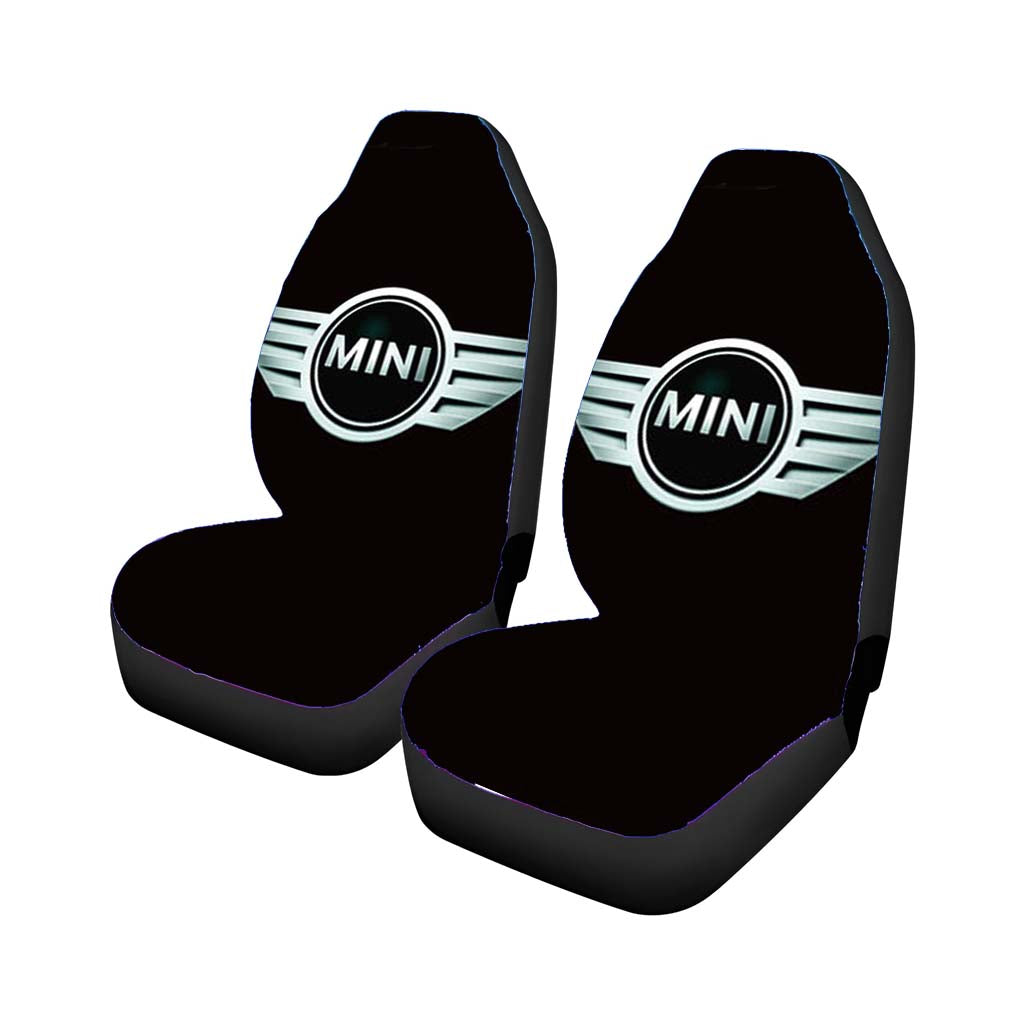 Mini Cooper Logo Black Car Seat Covers