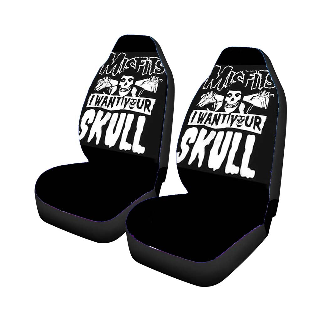 The Misfits Skull Car Seat Covers
