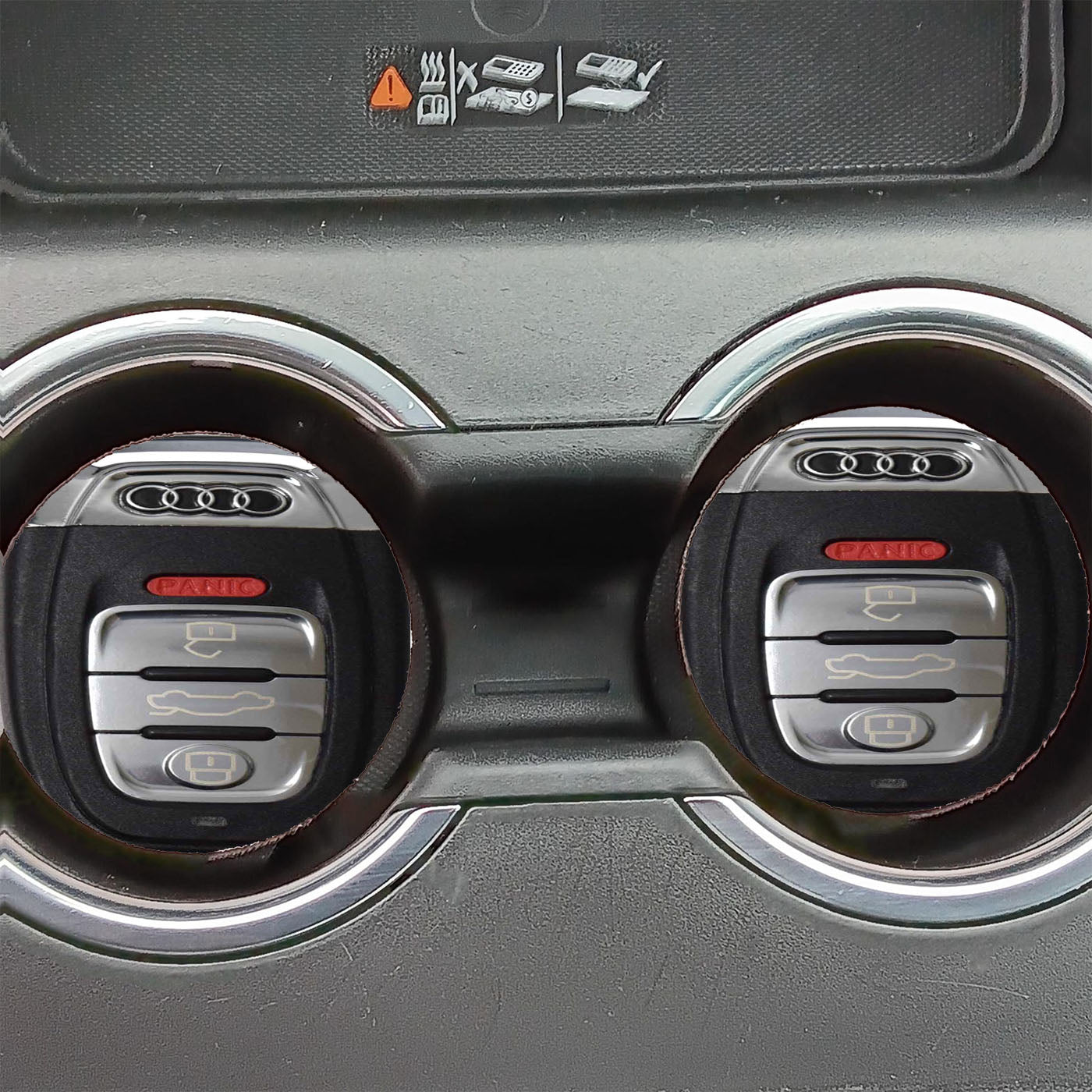 Audi Car Key Keychain Car Coasters