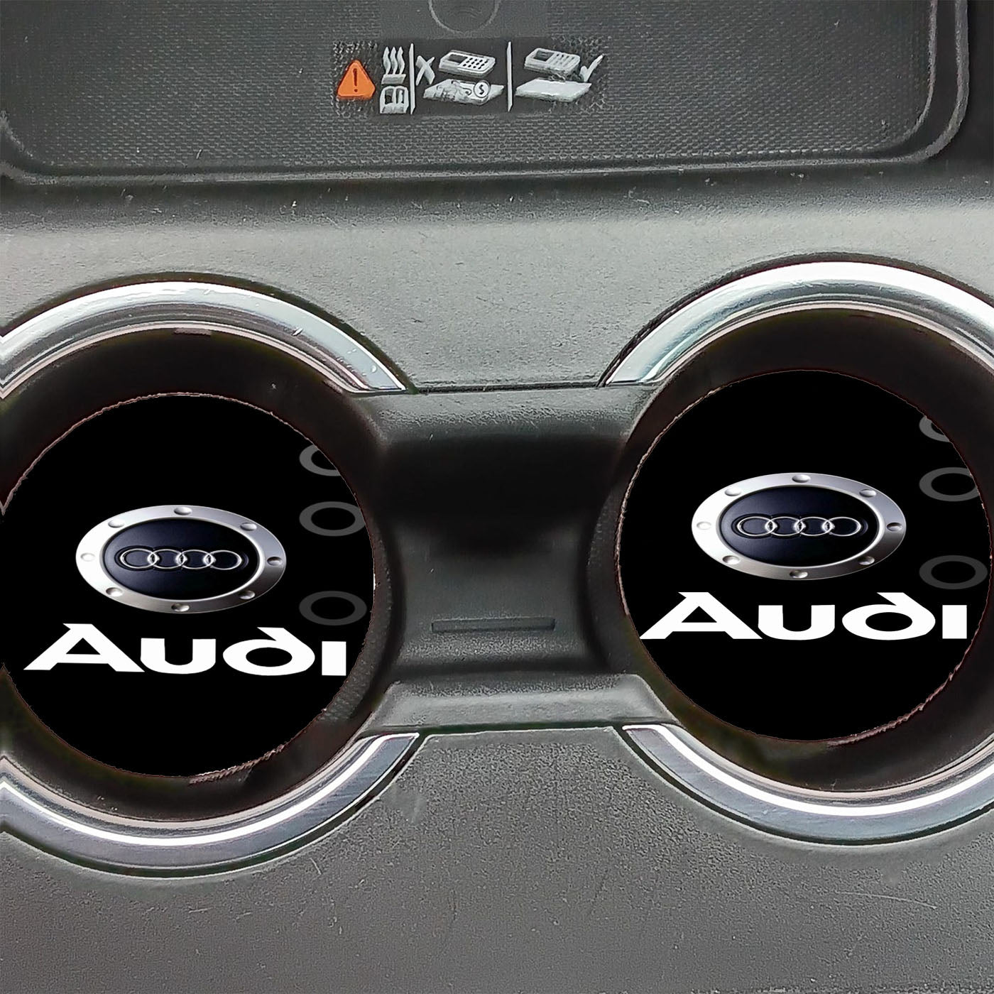 Audi Logo Wallpaper Car Coasters