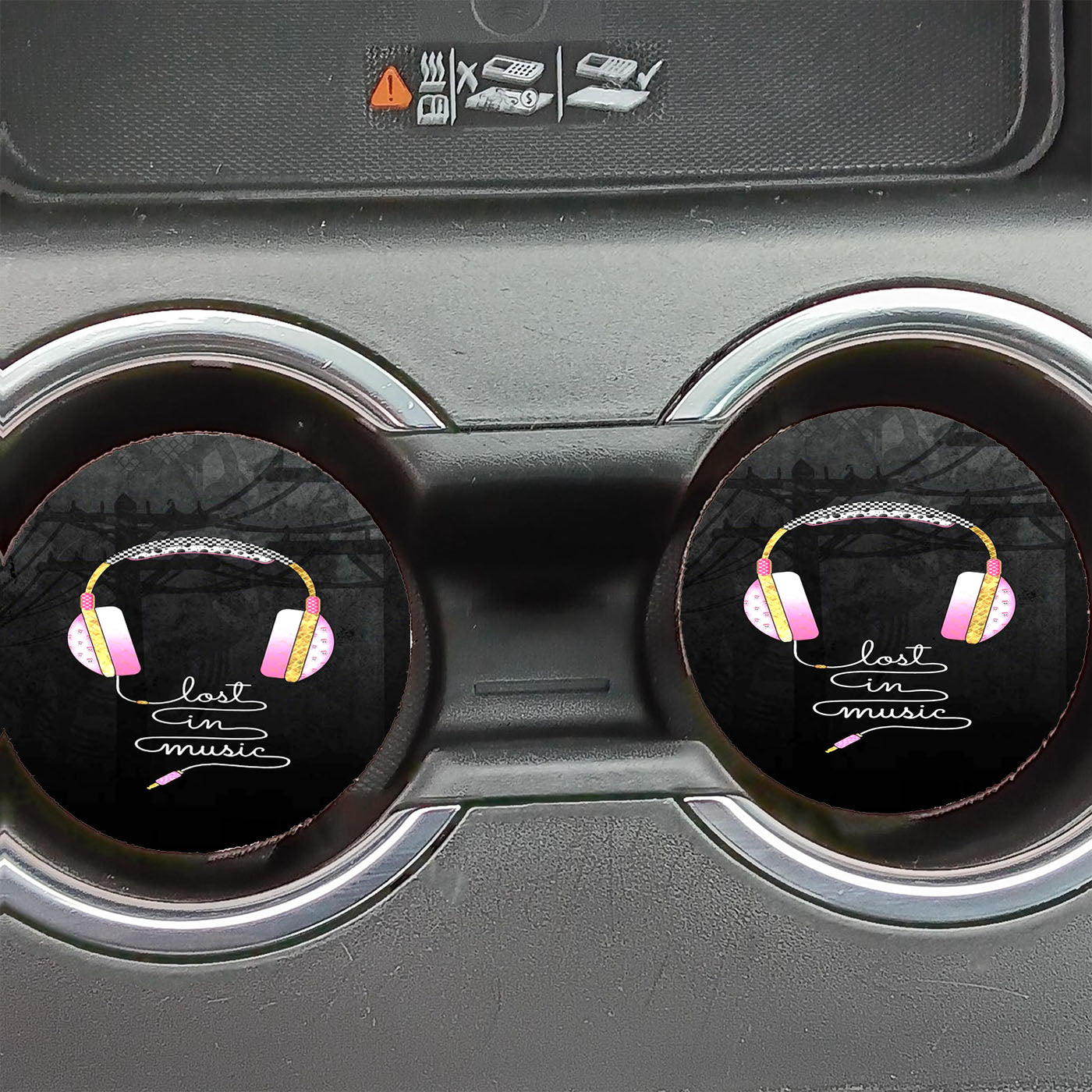 Audifonos Lost In Music Car Coasters