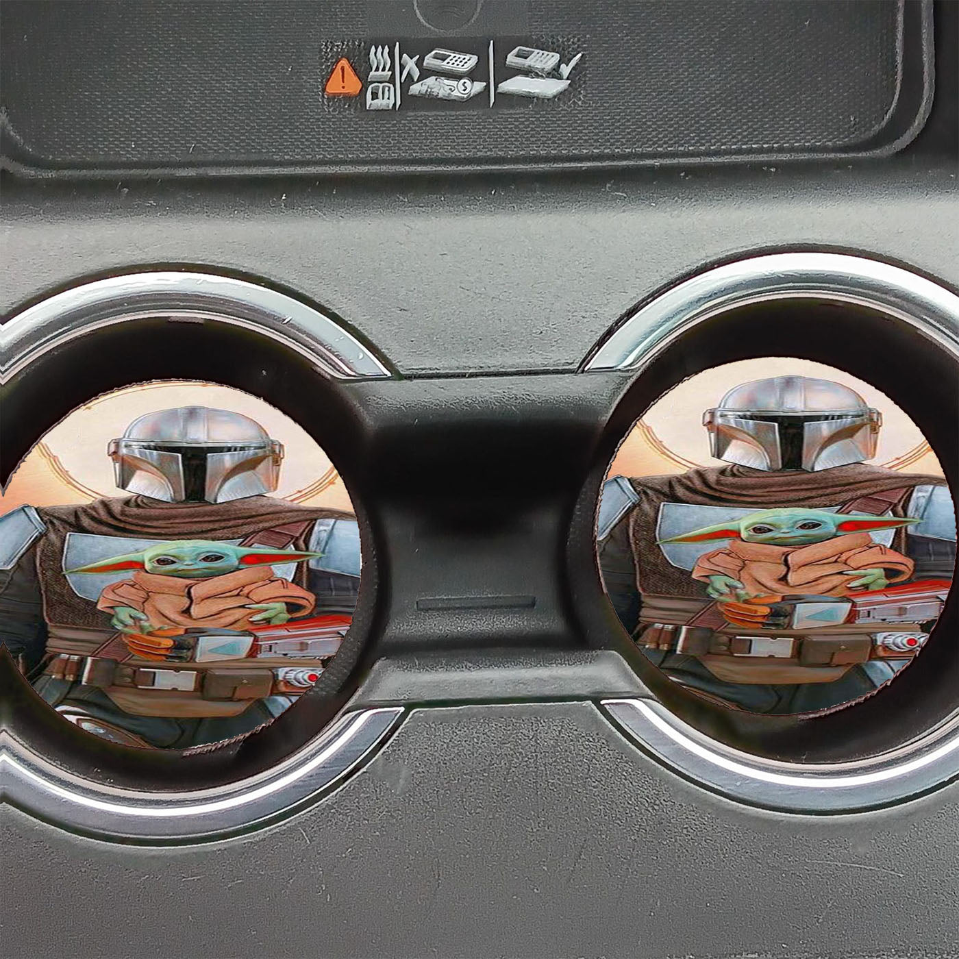 Baby Yoda And The Mandalorian Star Wars Car Coasters