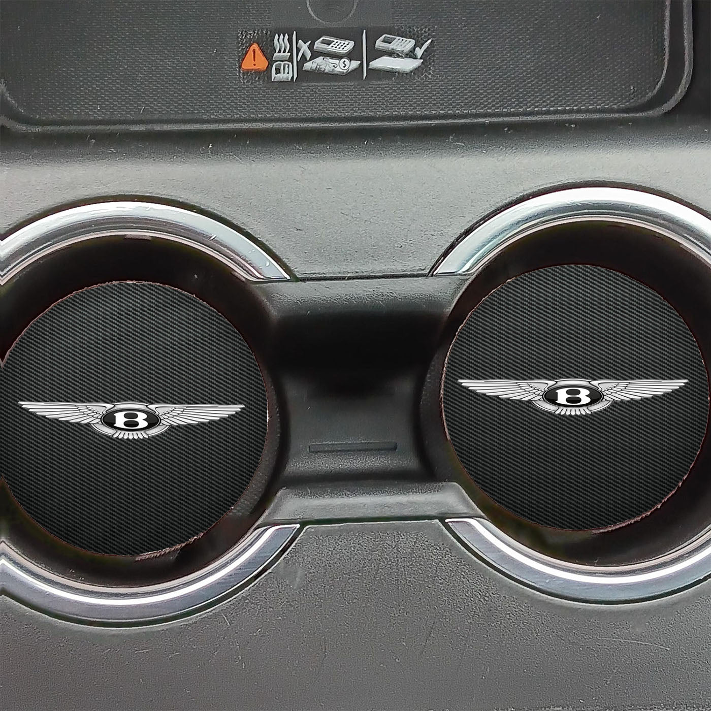 Bentley Logo Carbon Car Coasters