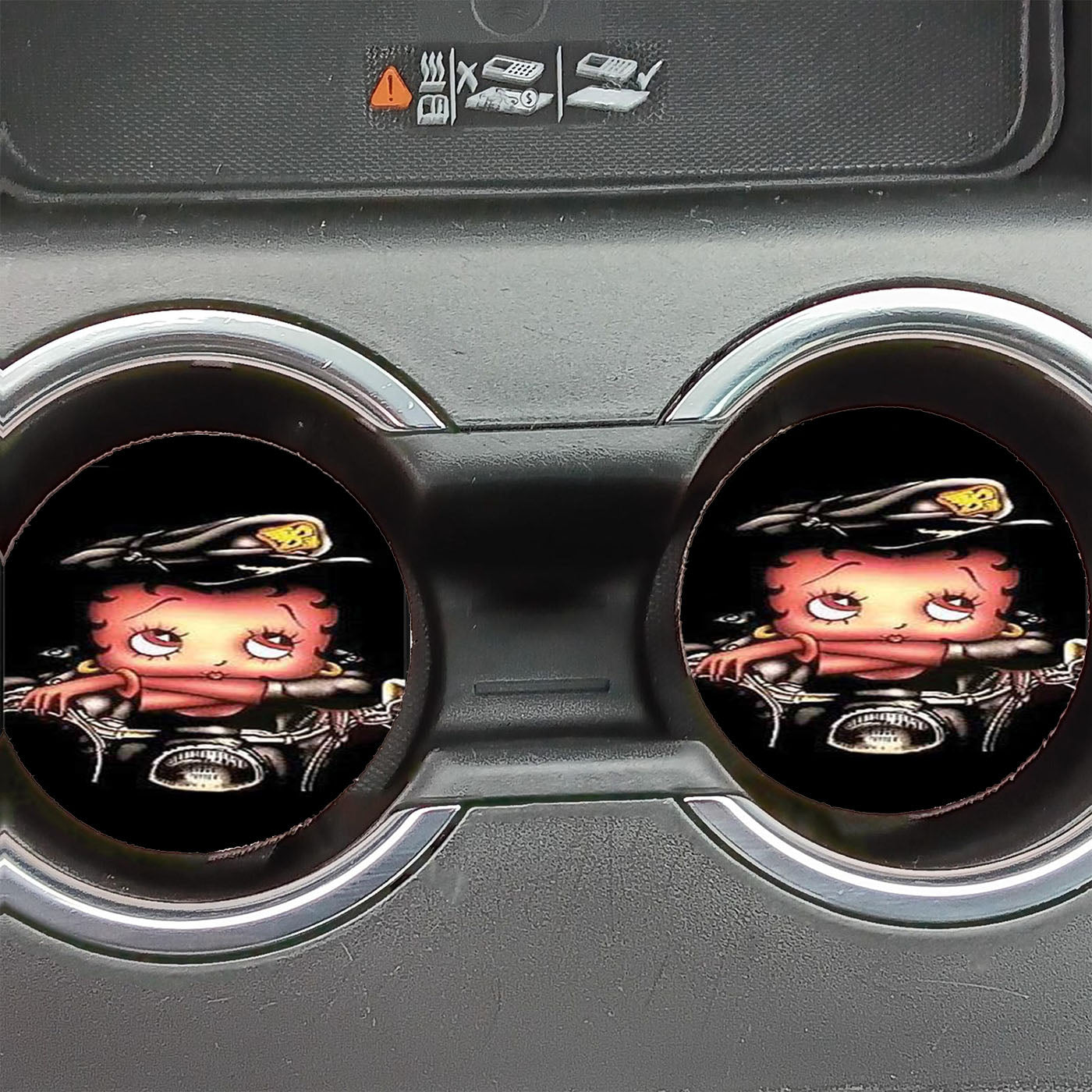 Betty Boop Biker Car Coasters