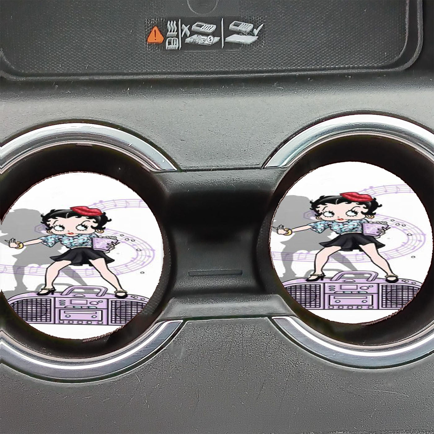 Betty Boop Comic Girl 3 Car Coasters