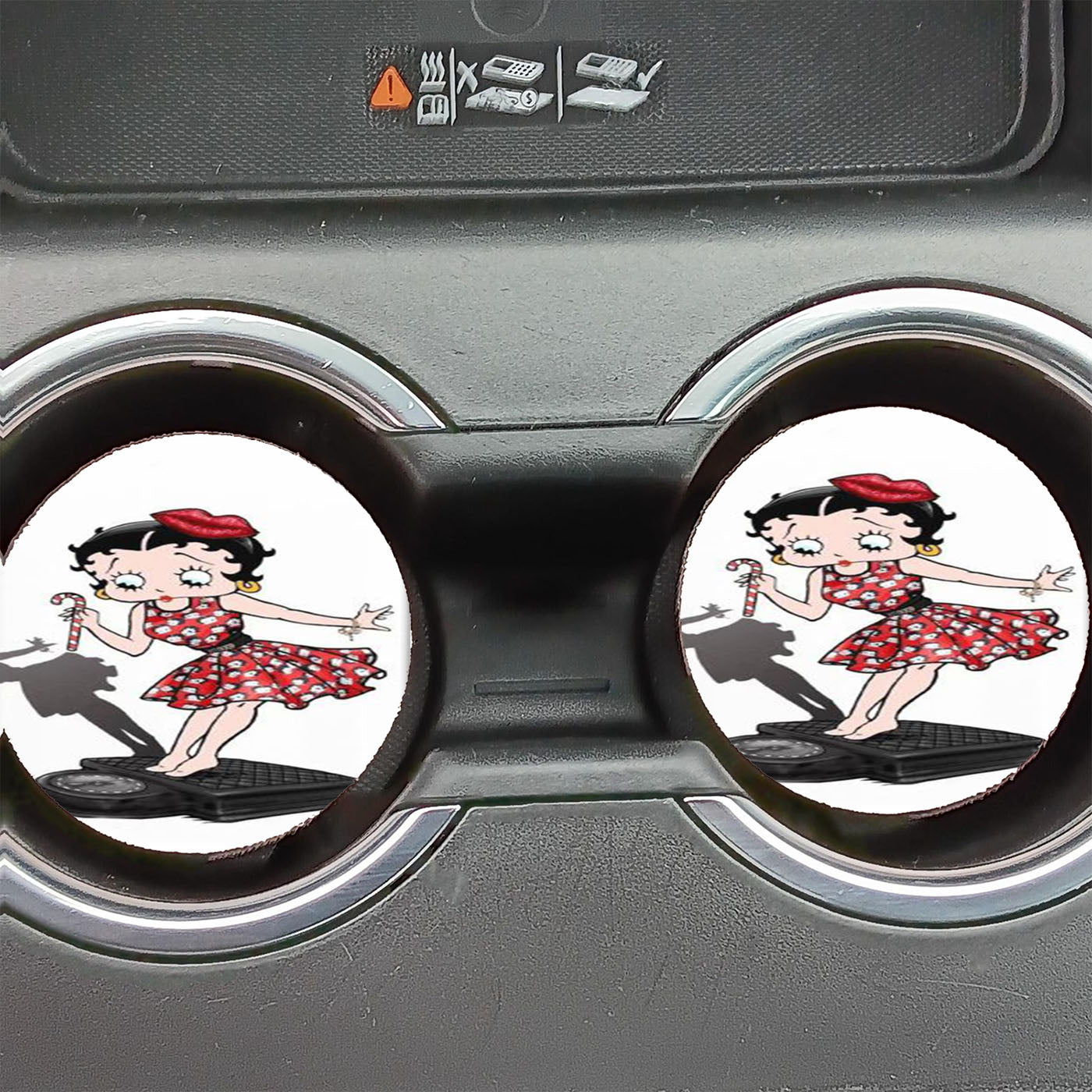 Betty Boop Comic Girl 4 Car Coasters