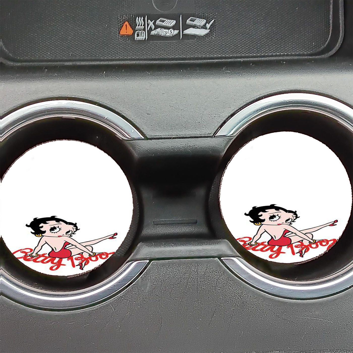 Betty Boop Sexy Red Dress Car Coasters