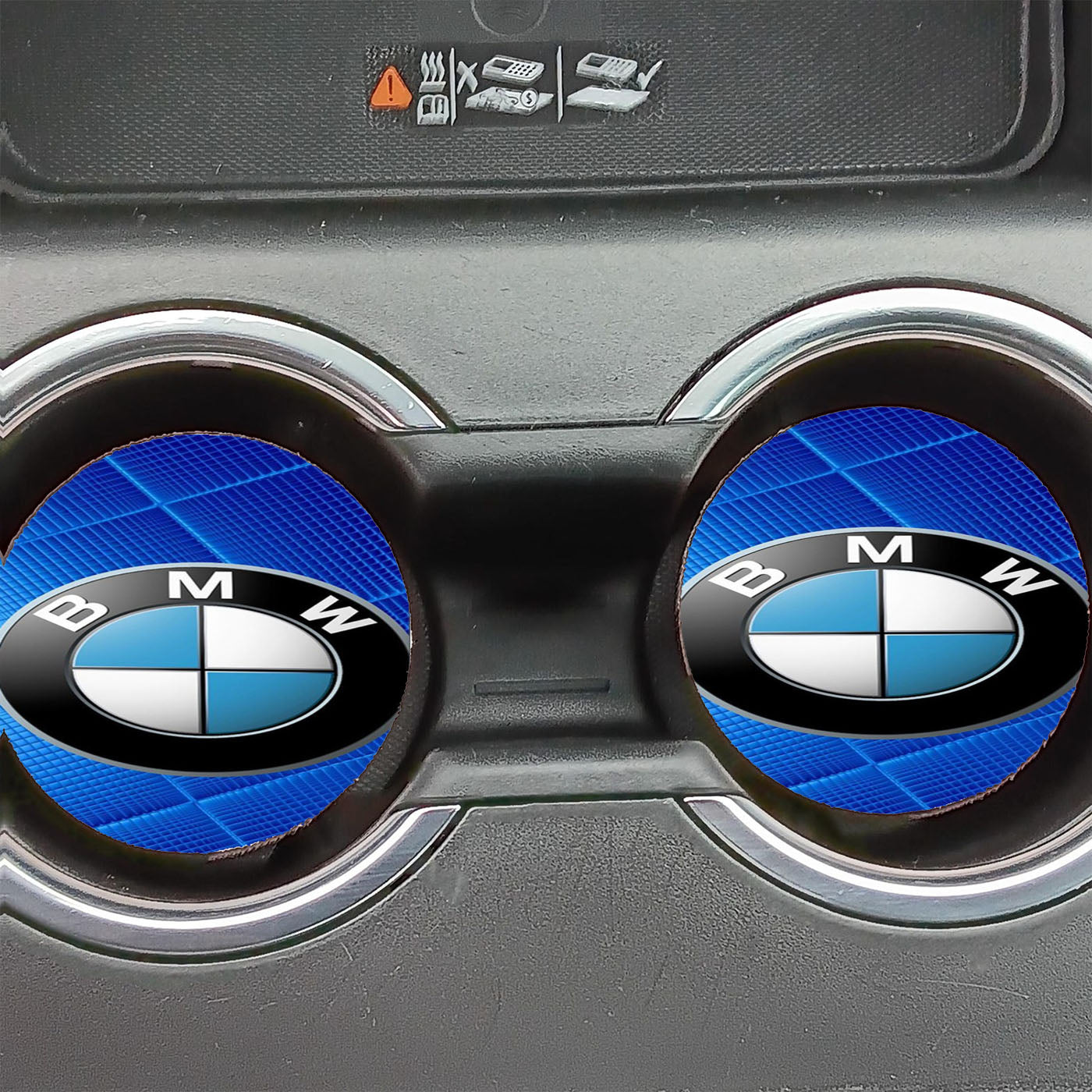 Bmw Logo Car Dark Car Coasters