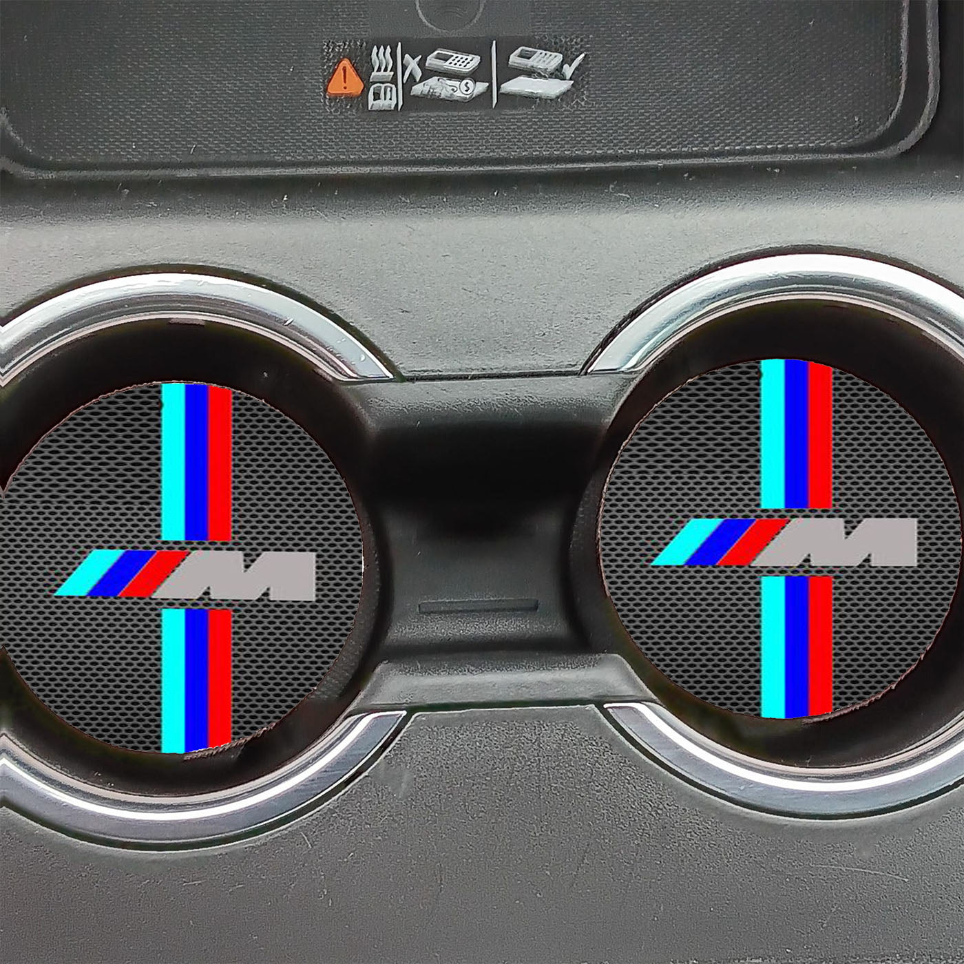 Bmw M Stripe Logo Car Coasters