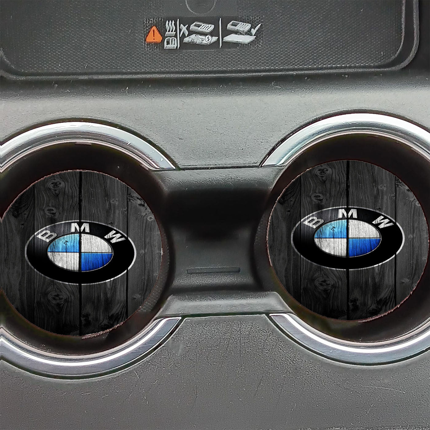 Bmw Wood Black Art Car Coasters