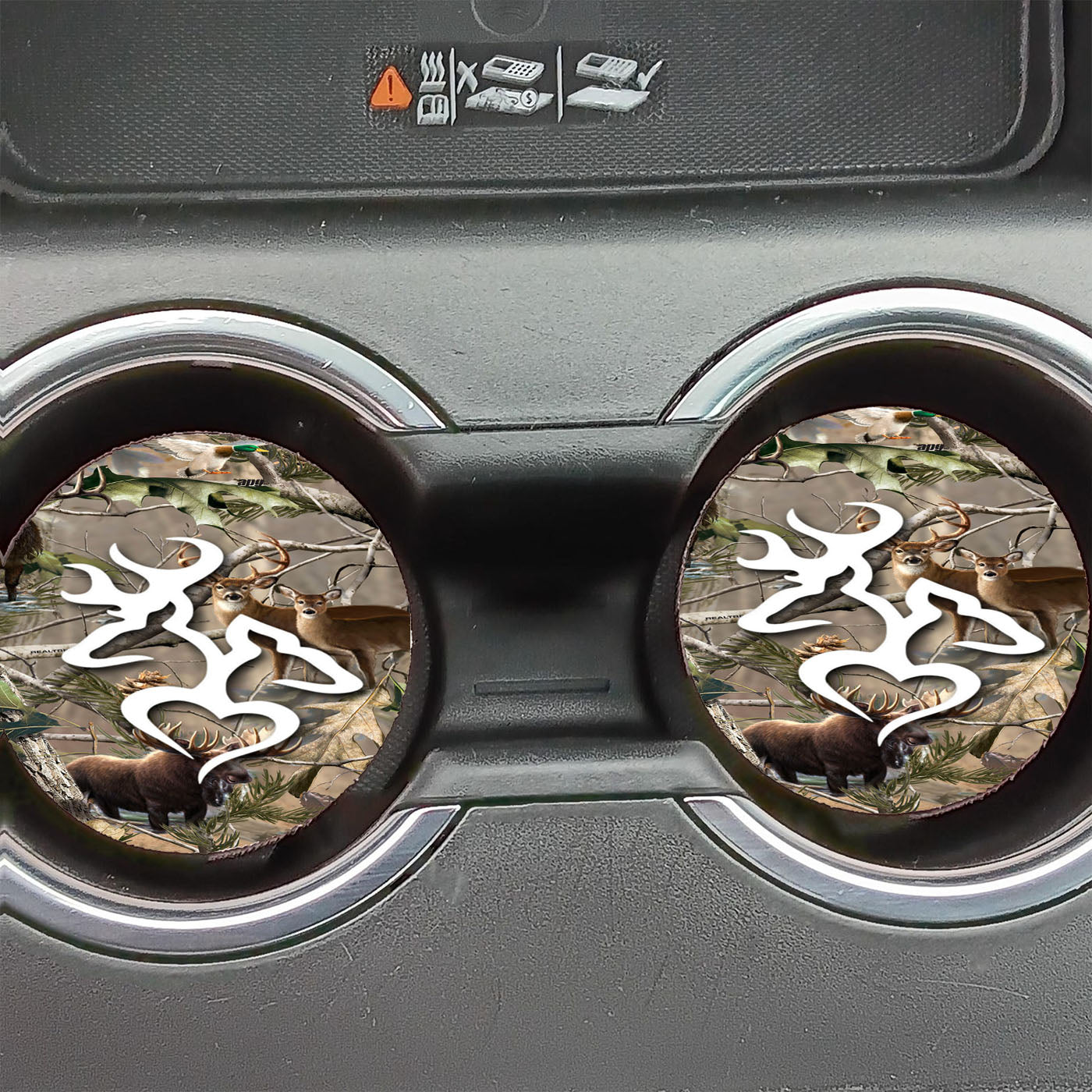 Browning Deer Love Car Coasters