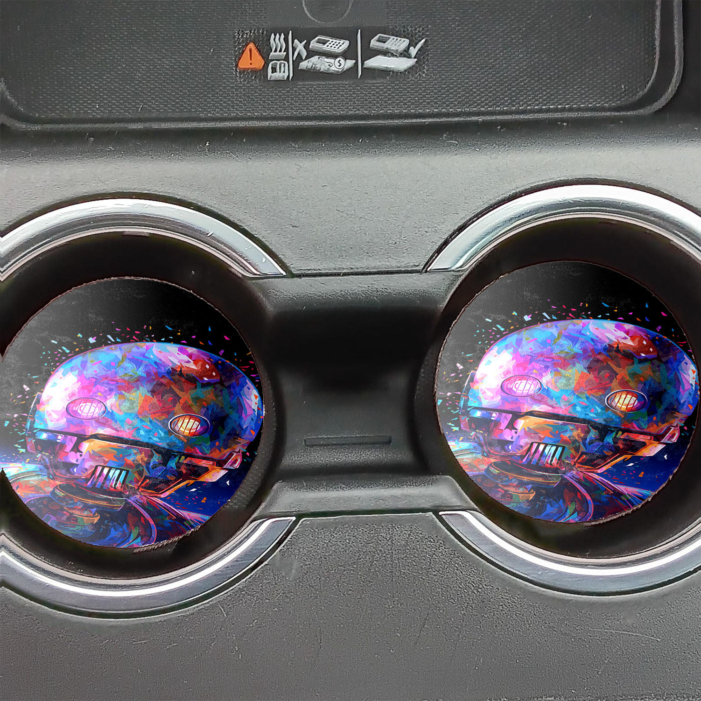 C3PO of Star Wars Colorful Car Coasters
