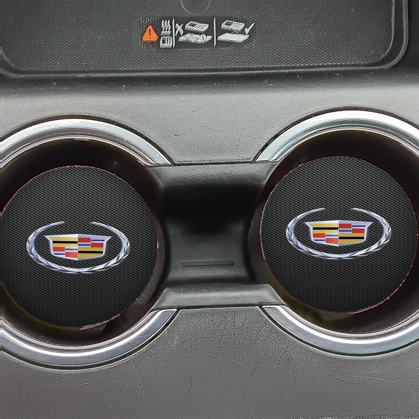 Cadillac Logo Wood Car Coasters