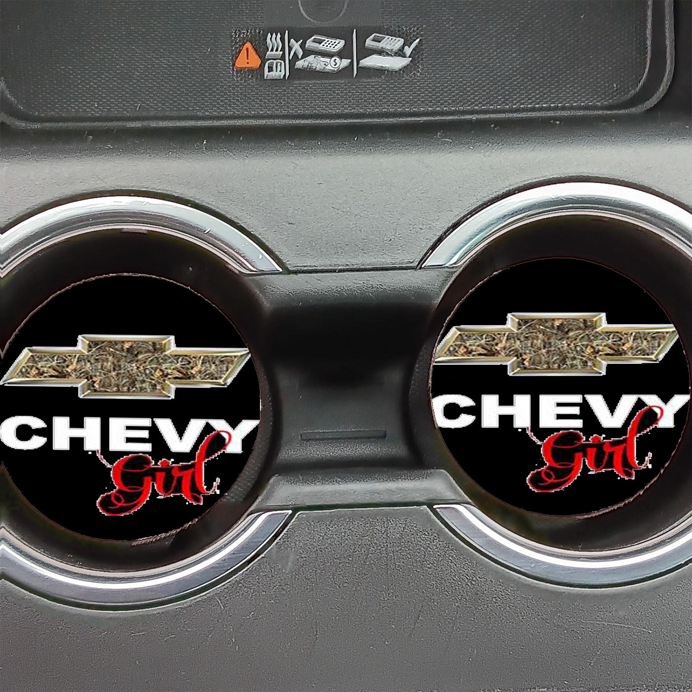Camo Chevy Girl Car Coasters