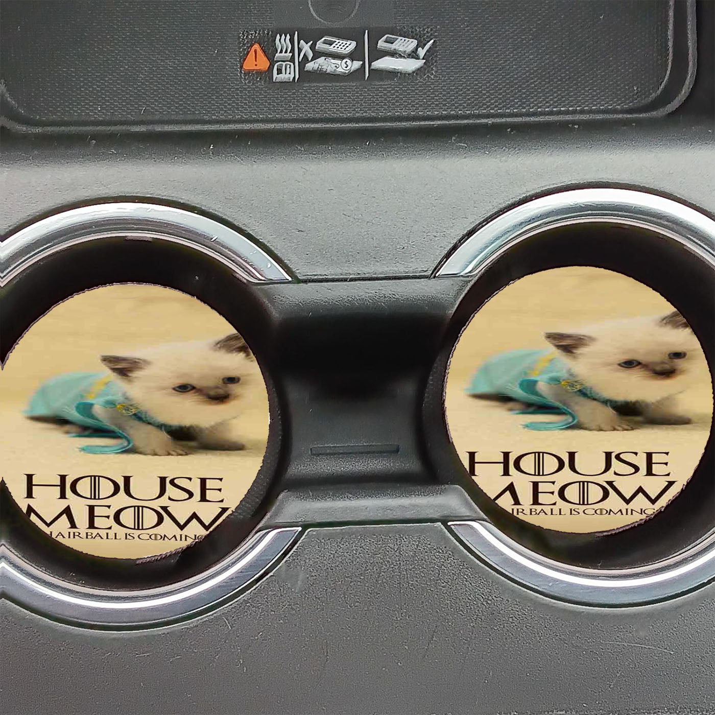 Cat Star Wars Nerd Talk Nerdy To Me Car Coasters