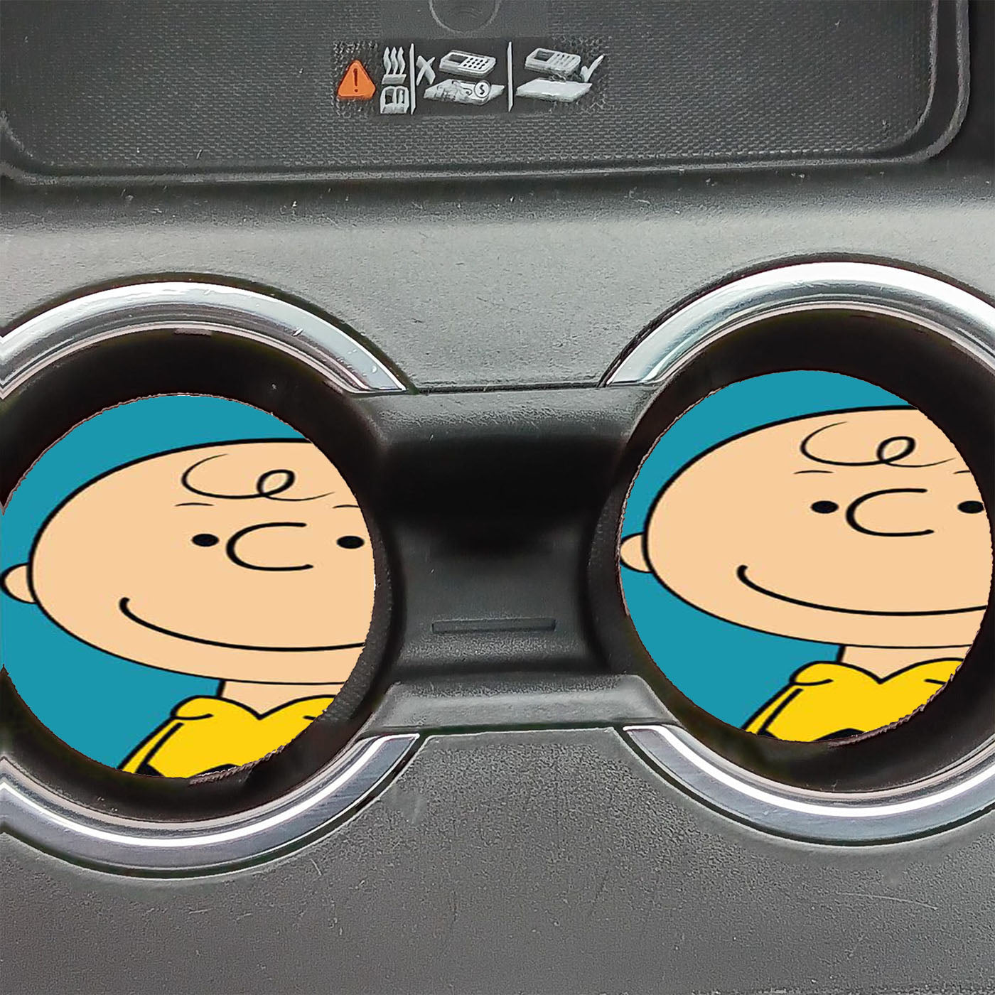 Charlie Brown Blue Car Coasters