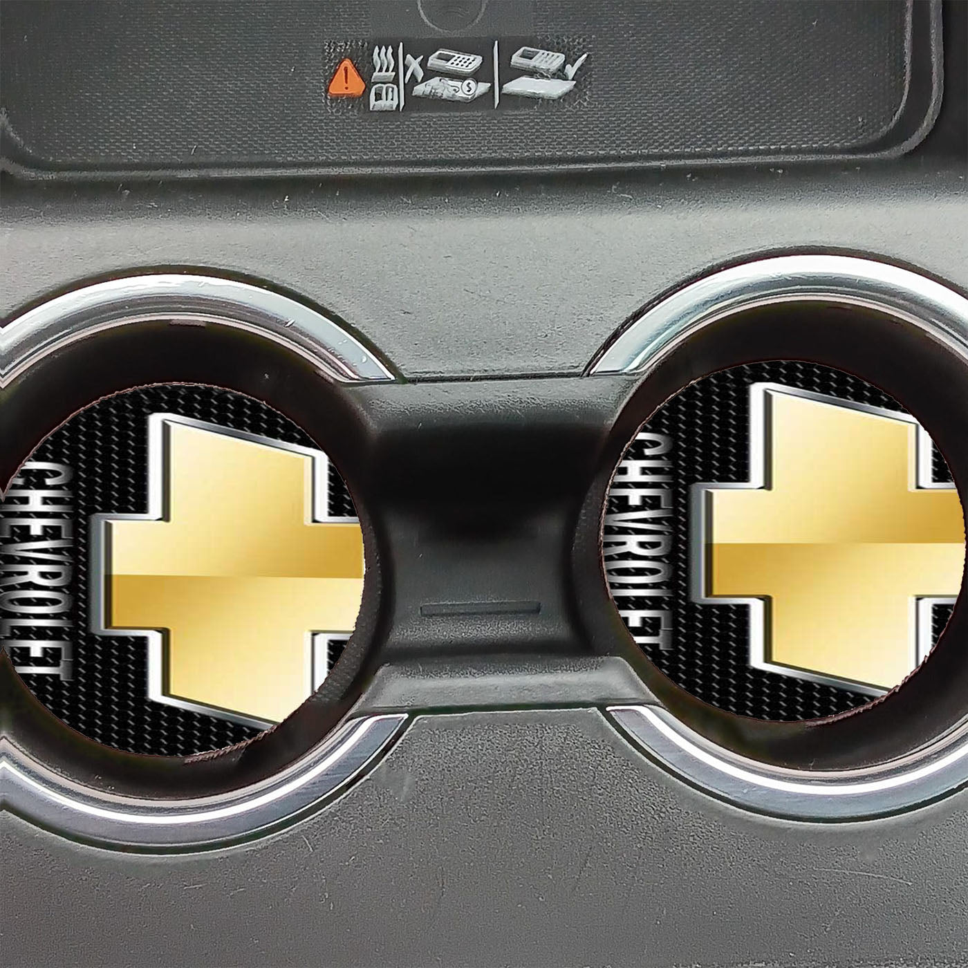 Chevrolet Metal Logo Car Coasters