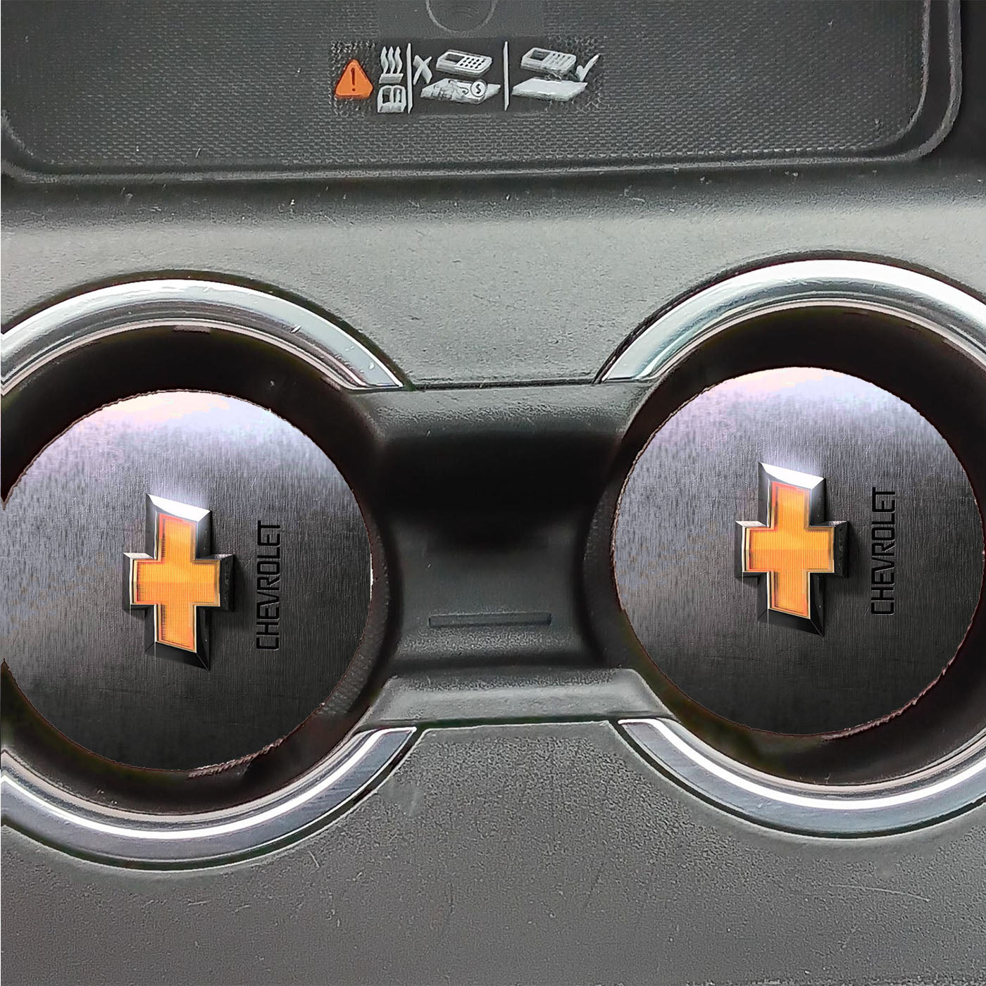 Chevrolet Rusty Logo Car Coasters