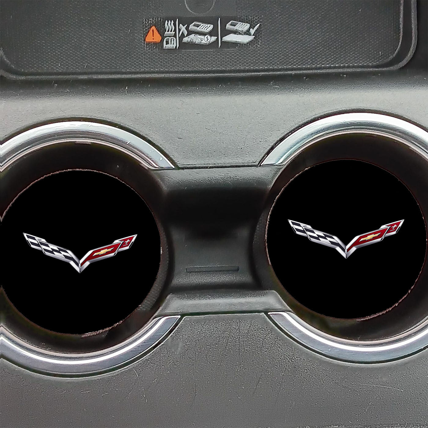Chevy Logo Black Car Coasters