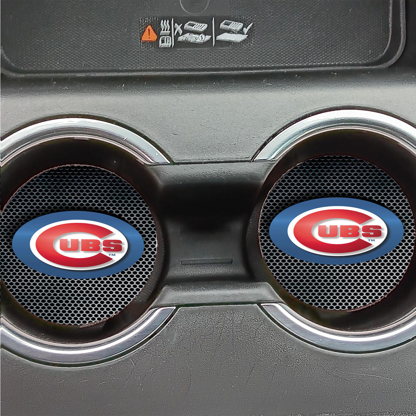 Chicago Cubs Carbon Fiber Art Car Coasters