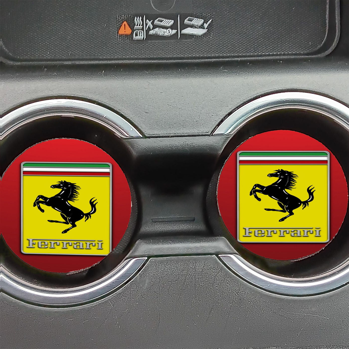 Classic Ferrari Logo Car Coasters