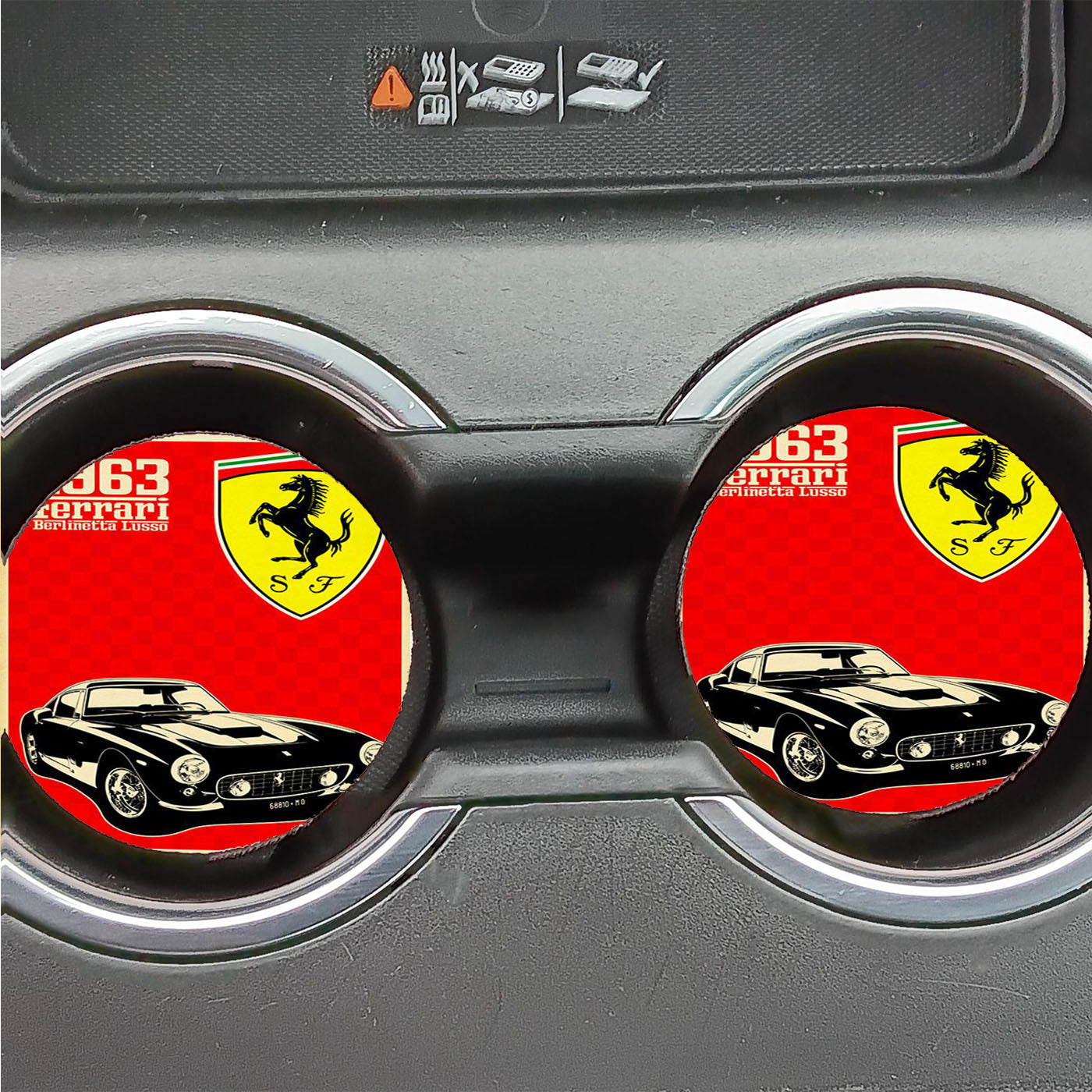 Classic Ferrari Red Car Coasters