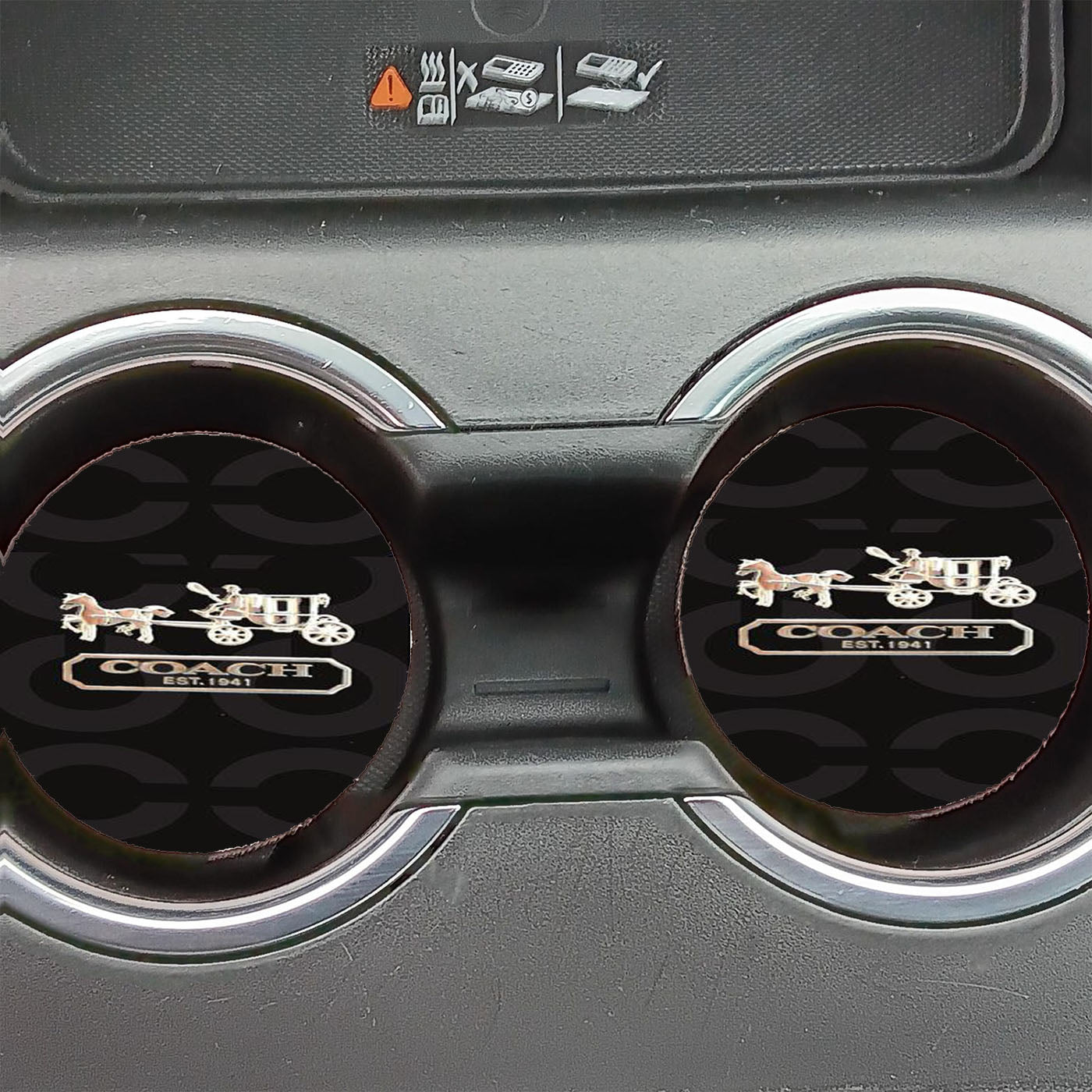 Coach Brown Car Coasters