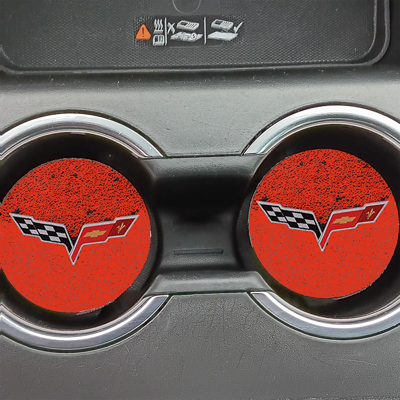Corvette Art Logo 006 Car Coasters