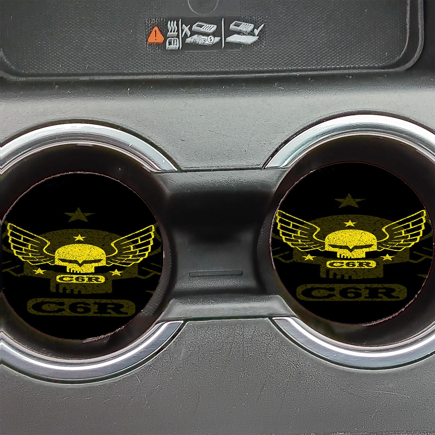 Corvette C6R Skull Car Coasters