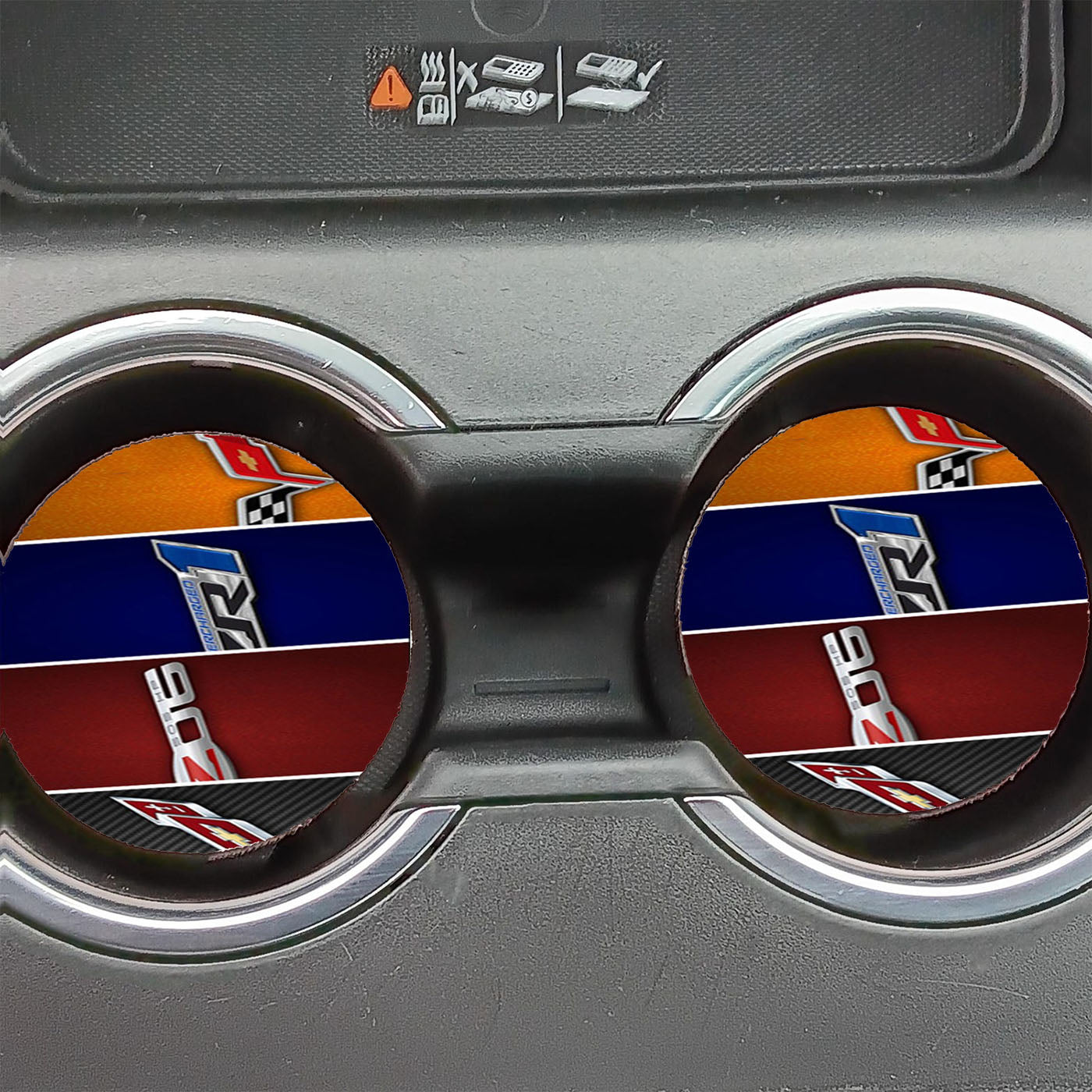 Corvette Chevy 2 Car Coasters