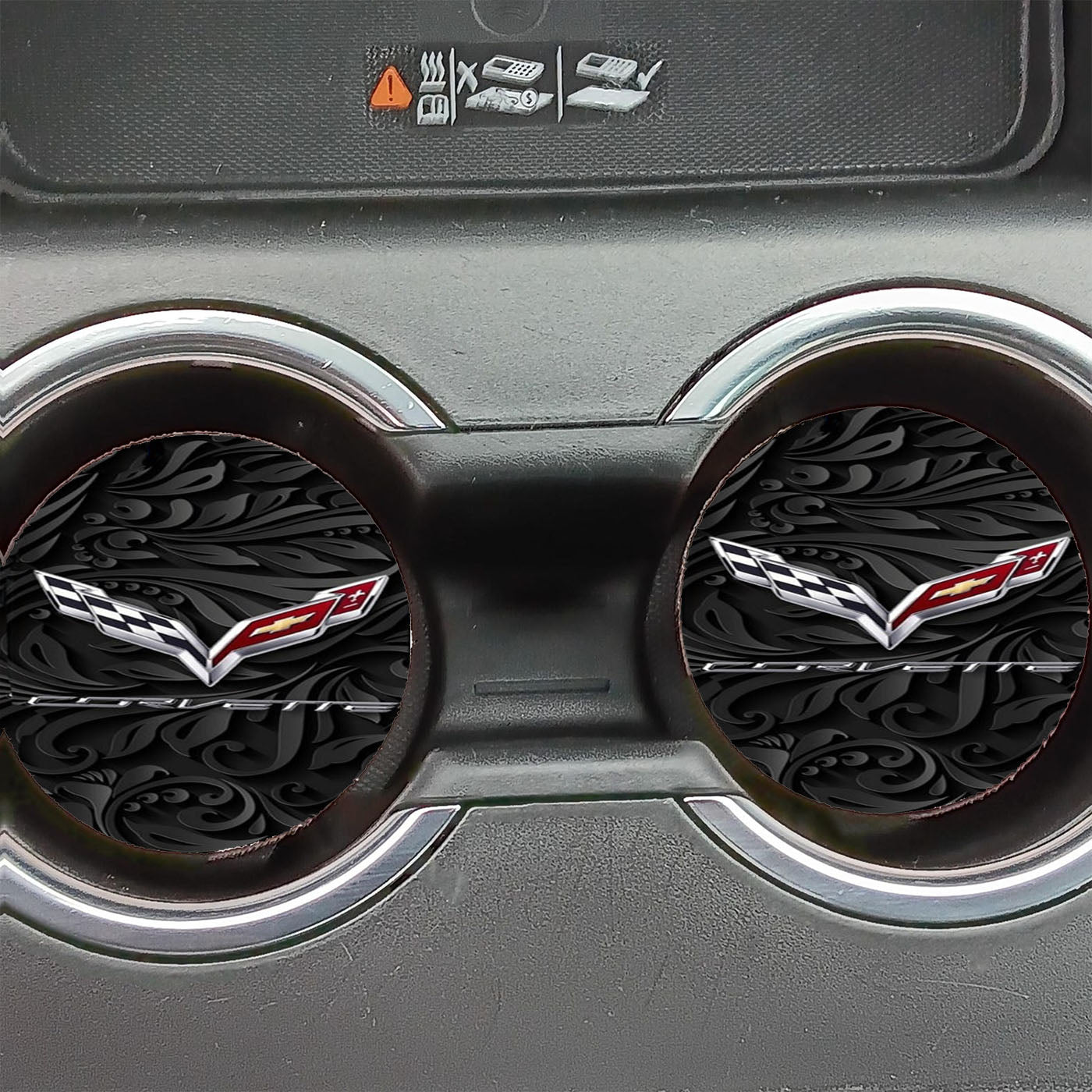 Corvette Chevy Symbol Car Coasters