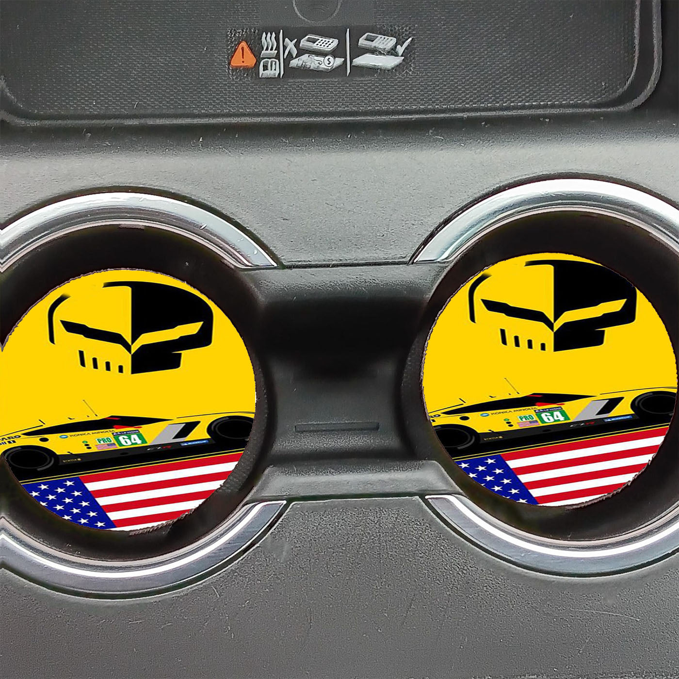 Corvette Racing 2 Car Coasters
