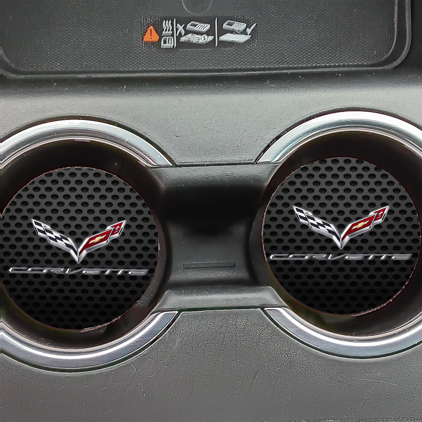 Corvette Racing Carbon Car Coasters