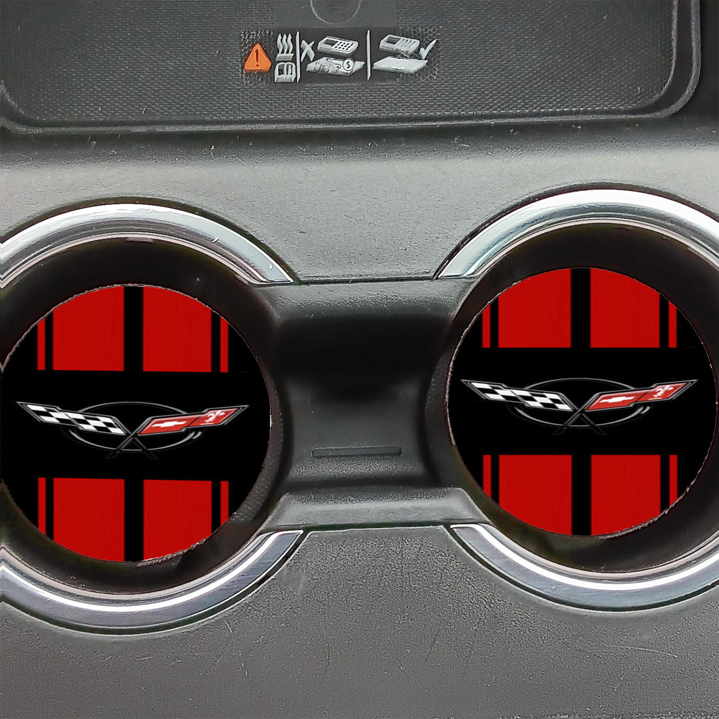 Corvette Stripe Car Coasters