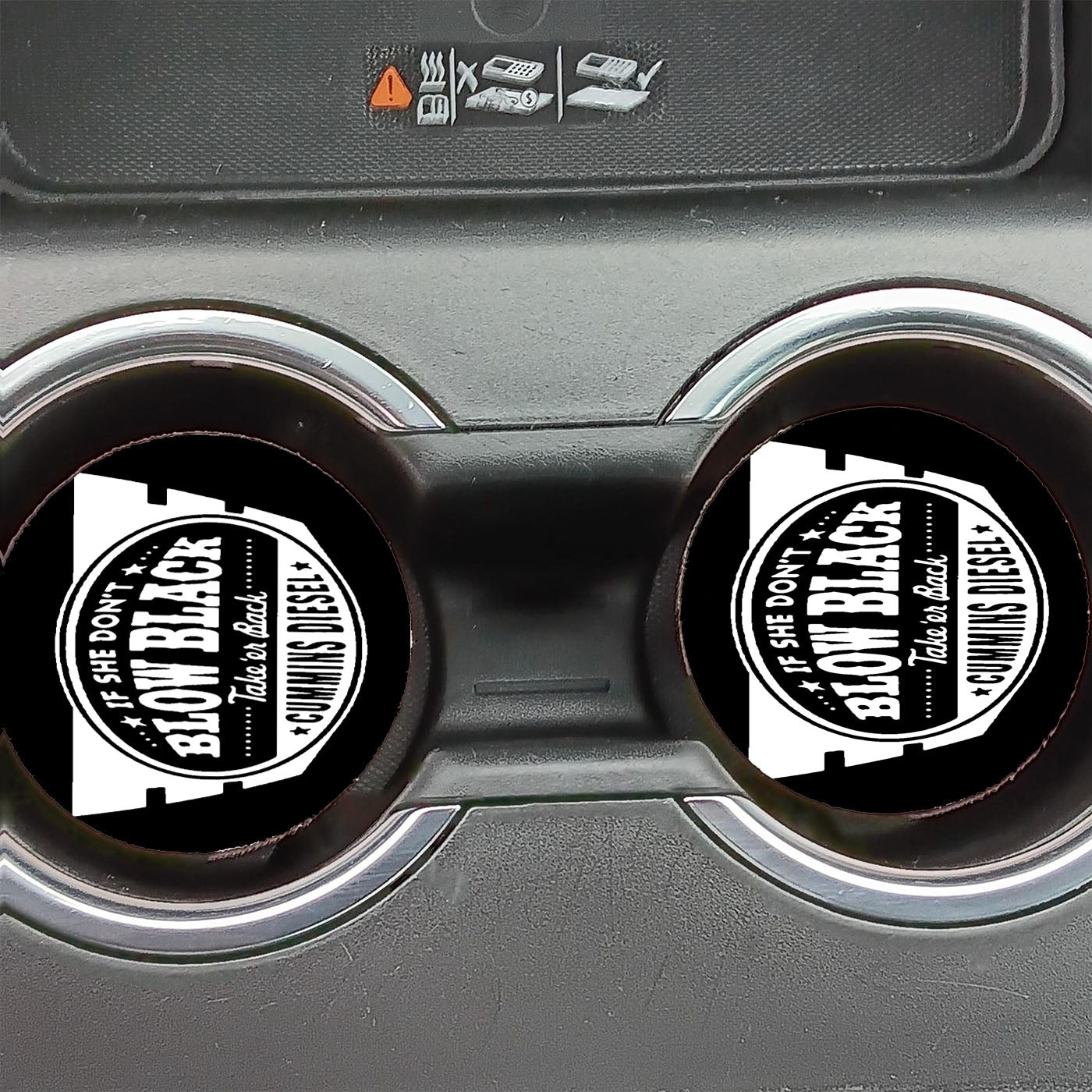 Cummins Diesel Camouflage Realtree Logo Car Coasters