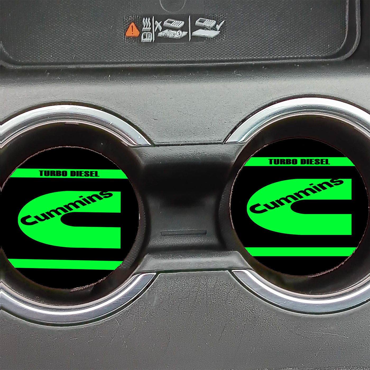 Cummins Turbo Diesel Logo Car Coasters