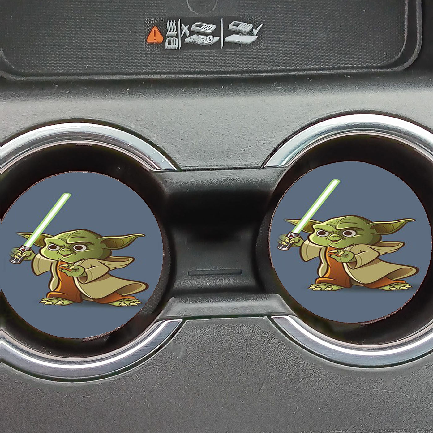 Cute Yoda Star Wars Car Coasters