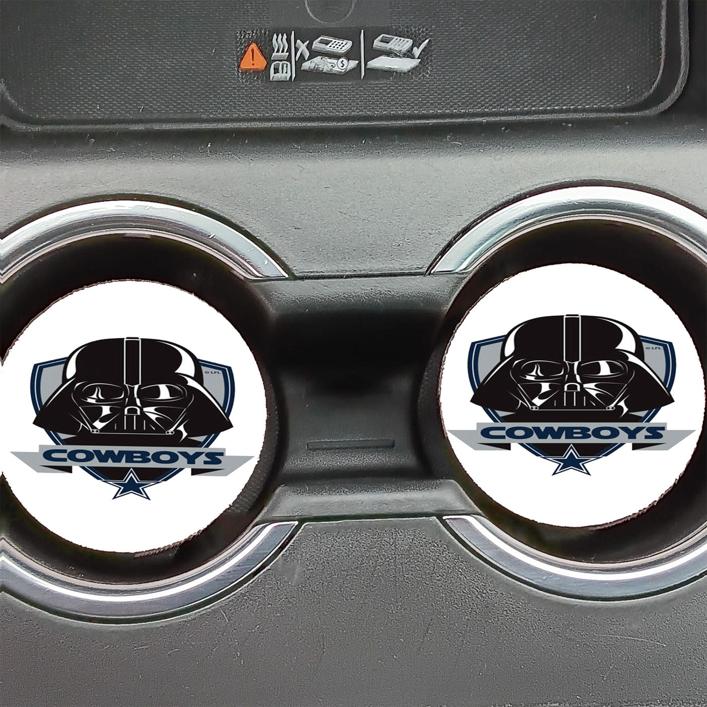 Dallas Cowboys NFL Star Wars Darth Vader Car Coasters