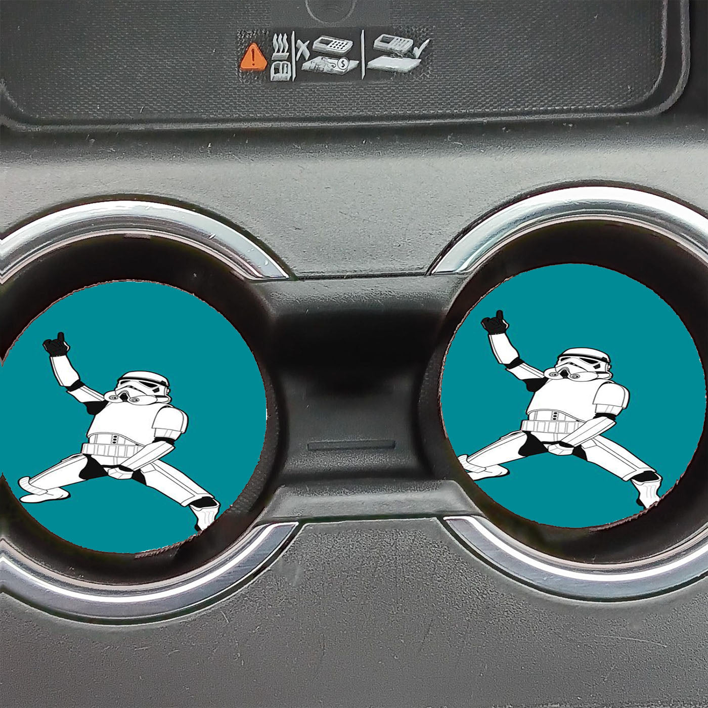Dancing Storm Trooper Star Wars Car Coasters