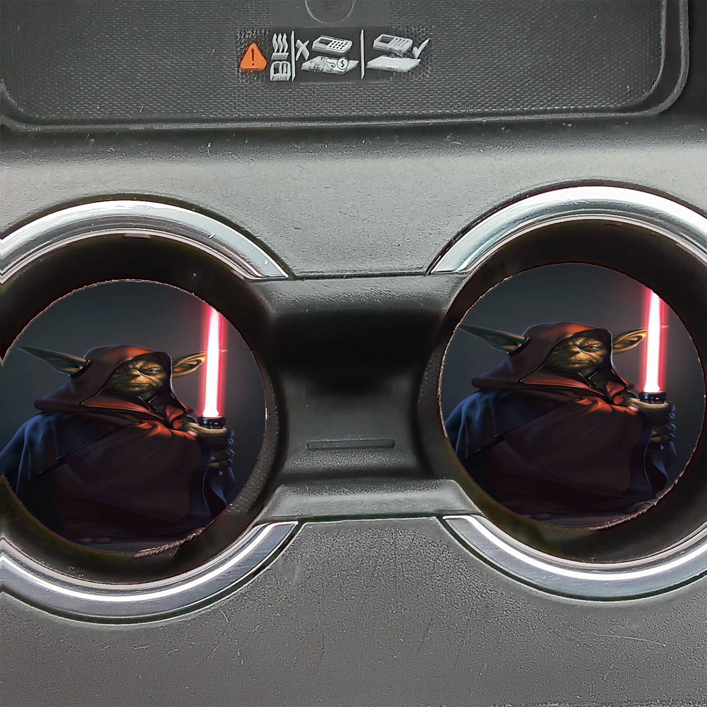 Dark Side Yoda Star Wars Car Coasters