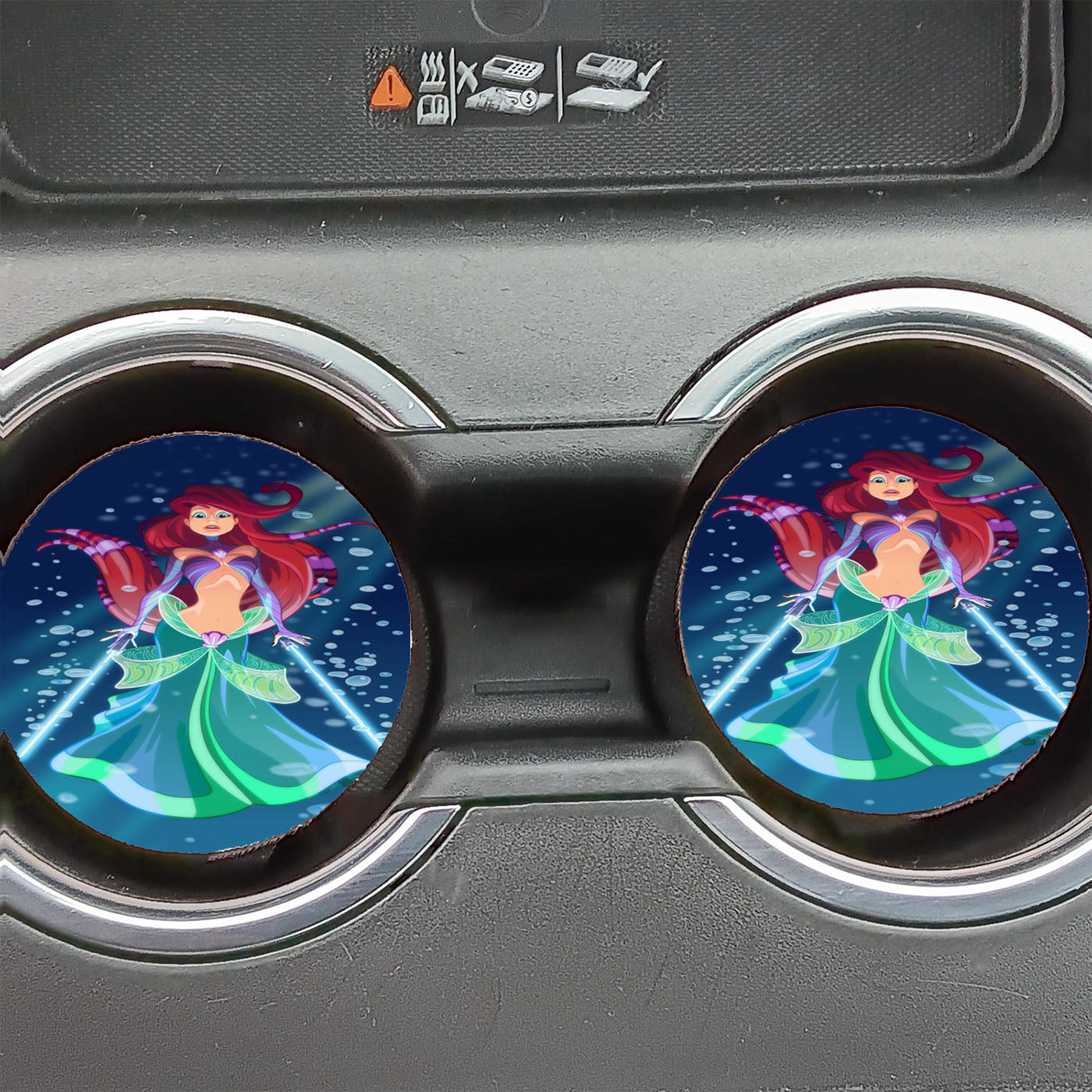 Disney Princess Star Wars Little Mermaid Car Coasters