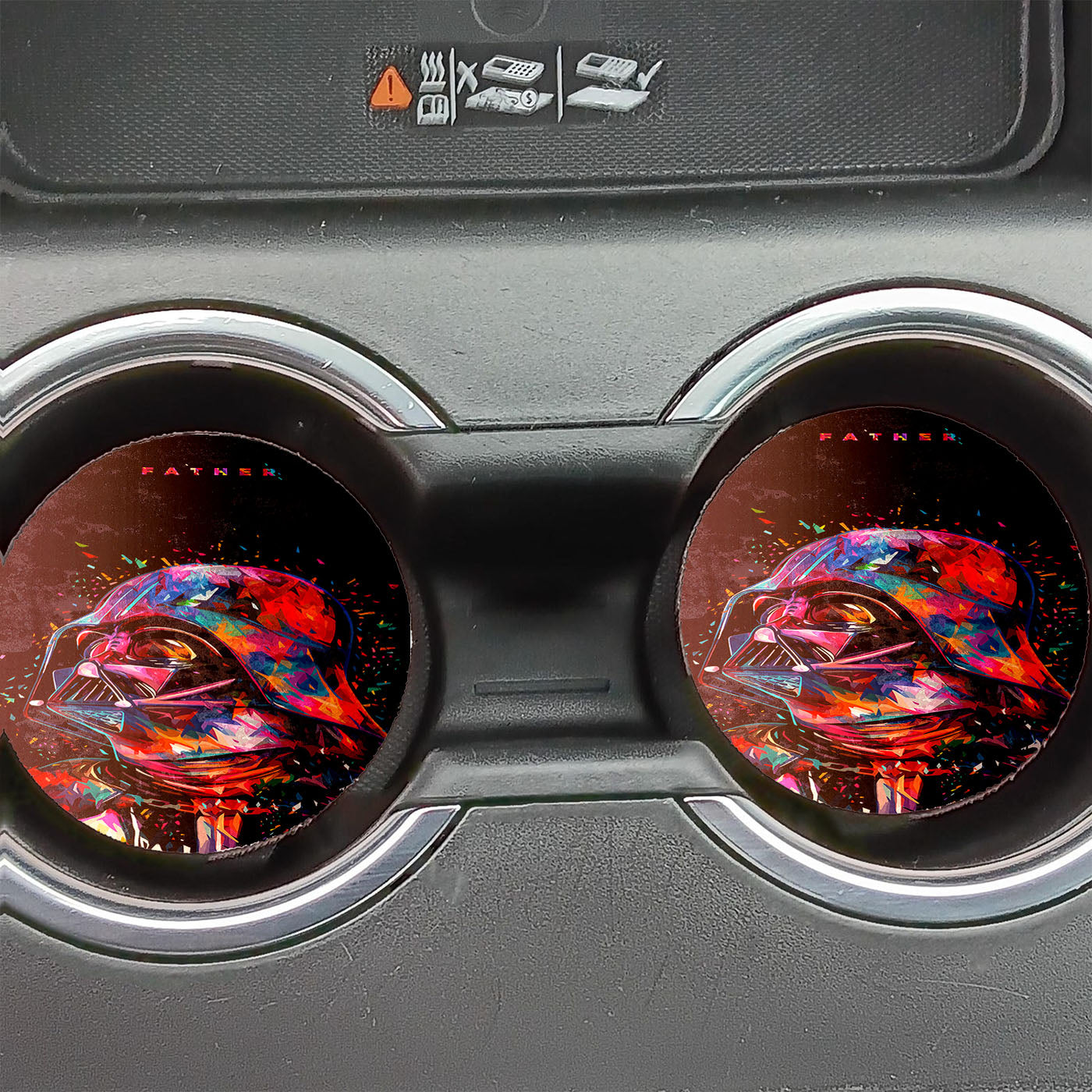 Father of Star Wars Colorful Car Coasters
